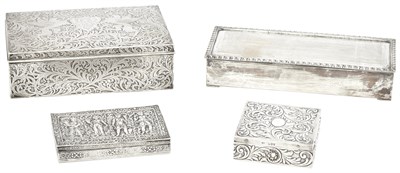 Lot 209 - Group of Silver Boxes Comprising a Black Starr...