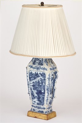 Lot 85 - Chinese Blue and White Porcelain Vase Mounted...