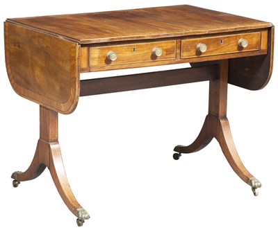 Lot 171 - Regency Mahogany Sofa Table Height 27 3/4...