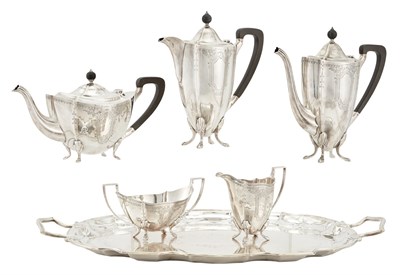 Lot 194 - Assembled English Sterling Silver Five-Piece...