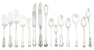 Lot 177 - Assembled Lunt Sterling Silver English Shell...