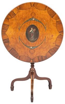Lot 123 - George III Style Painted Satinwood and...