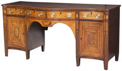 Lot 293 - George III Mahogany, Satinwood and Marquetry...