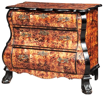 Lot 301 - Dutch Rococo Style Faux-Tortoiseshell and Part-...