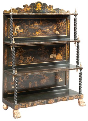 Lot 204 - Black-Painted and Parcel-Gilt...