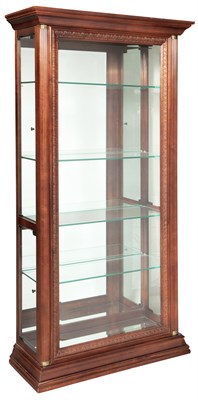 Lot 265 - Neoclassical Style Walnut Vitrine Cabinet...