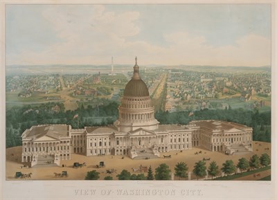 Lot 100 - E. Sasche & Co. VIEW OF WASHINGTON CITY (REPS...