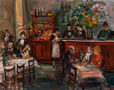 Lot 1121 - Arbit Blatas Lithuanian, 1908-1999 Restaurant...