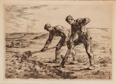 Lot 110 - Jean-François Millet (1814-1875) LES BÊCHEURS...