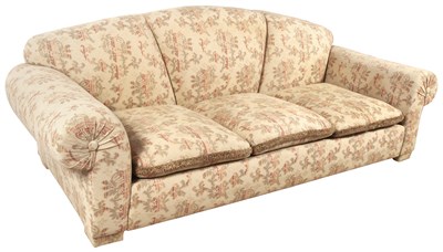 Lot 140 - Upholstered Three-Cushion Sofa Commissioned...