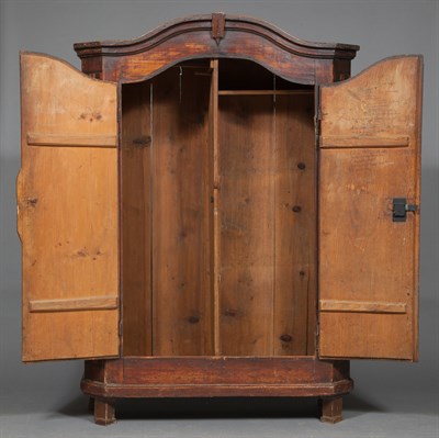 Lot 159 - German Painted Pine Cupboard Height 71 inches,...