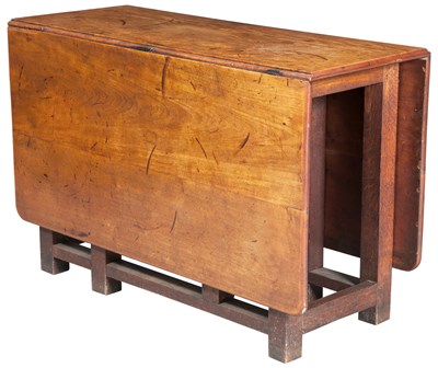 Lot 261 - English Walnut and Oak Gate-Leg Table On...