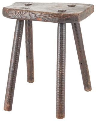 Lot 267 - English Elm and Oak Milking Stool 19th Century...