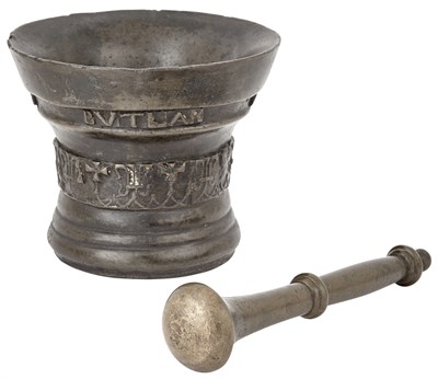 Lot 562 - English Bronze Mortar 17th Century Cast with...