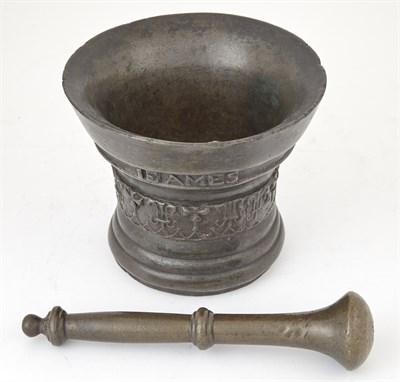 Lot 562 - English Bronze Mortar 17th Century Cast with...