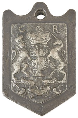 Lot 286 - George I Bronze 7 lb. Wool Weight Circa 1715...