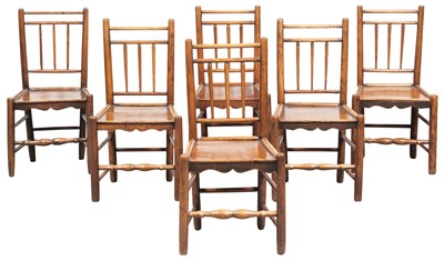 Lot 163 - Assembled Group of Six Ash and Elmwood Spindle...