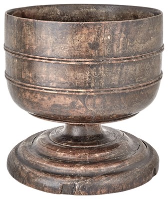 Lot 242 - Lignum Vitae Wassail Bowl England, 17th...