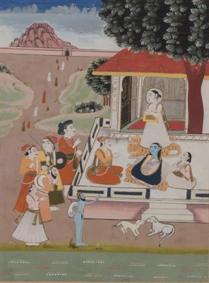 Lot 121 - Framed Indian Gouache on Paper Miniature...