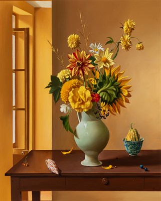 Lot 1129 - Fernand Renard French, 1912-1990 Still Life...
