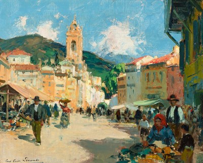 Lot 40 - Paul Emile Lecomte French, 1877-1950 Village...