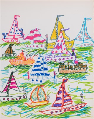 Lot 82 - James Rizzi American, 1950-2011 Hamptons...