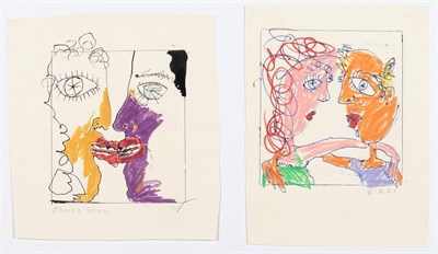 Lot 86 - James Rizzi American, 1950-2011 (i) Kissing...