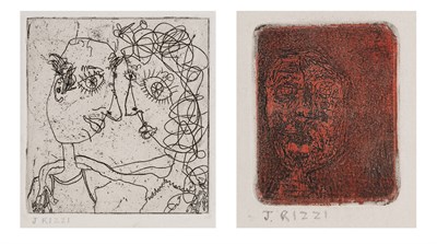 Lot 84 - James Rizzi (1950-2011) LOVERS; RED HEAD Two...