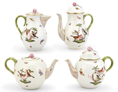 Lot 294 - Group of Herend Porcelain Rothschild Bird...
