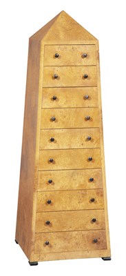 Lot 335 - Studio Burl Wood Chest of Drawers Height 51...