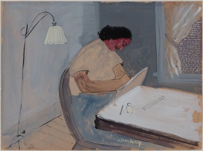 Lot 2 - Milton Avery American 1885-1965 Woman Drawing,...