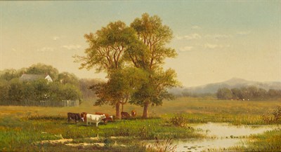 Lot 65 - Clinton Loveridge American, 1838-1915 Cows in...