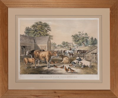 Lot 94 - Currier & Ives, publishers AMERICAN FARM YARD--...