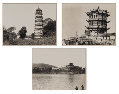 Lot 395 - Three Chinese Scenic Silver Gelatin...