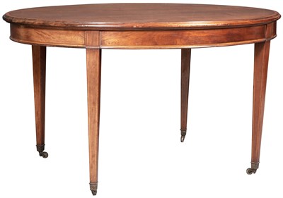 Lot 180 - George III Style Mahogany Oval Dining Table...