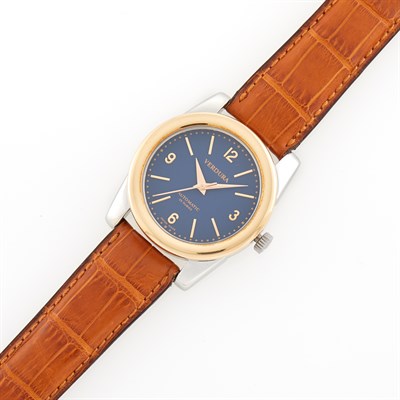 Lot 1005 - Verdura Stainless Steel and Gold Wristwatch