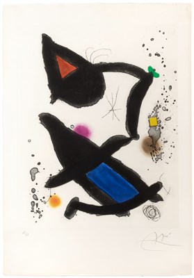 Lot 116 - Joan Miró (1893-1983) LE ROI DAVID (DUPIN 555)...