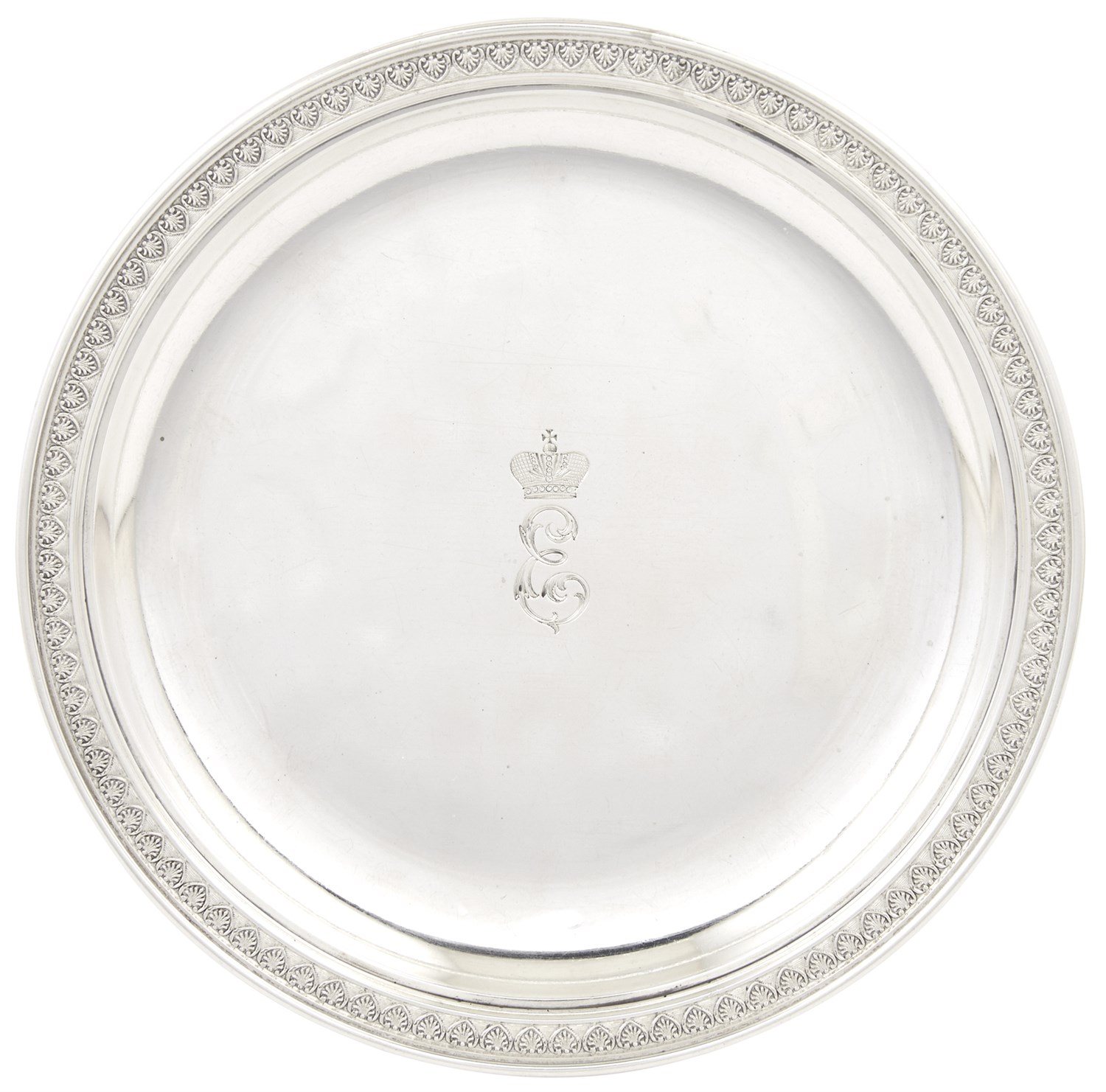 Lot 118 - Fabergé Silver Tray Workmaster Konstantin...