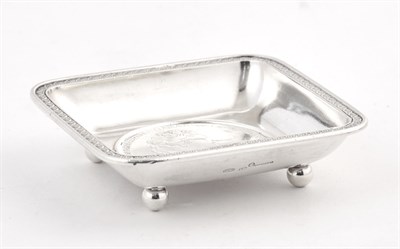 Lot 119 - Fabergé Silver Waiter Workmaster Julius...