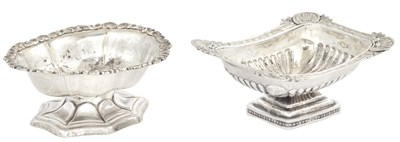 Lot 158 - Two Russian Silver Salts Indistinctly marked,...