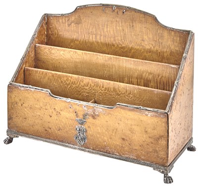 Lot 149 - Russian Silver-Mounted Wood Letter Rack...