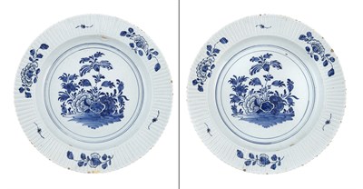 Lot 213 - Pair of Continental Blue and White Faience...