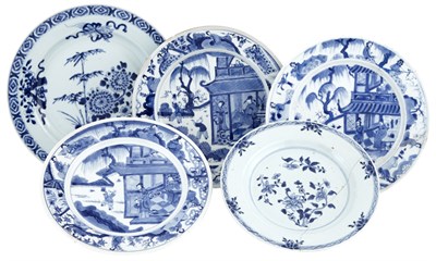 Lot 214 - Three Similar Chinese Blue and White Porcelain...