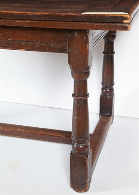 Lot 254 - Jacobean Style Oak Draw-Leaf Table Labelled...