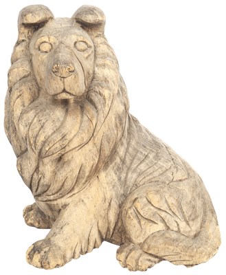 Lot 119 - Carved Wood Figure of a Dog Height 20 inches...