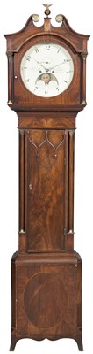 Lot 349 - Regency Inlaid Mahogany and Ebony Longcase...