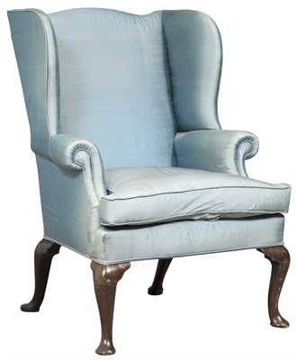 Lot 322 - George II Walnut Wing Armchair Second quarter...