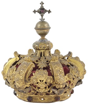 Lot 286 - Continental Gilt Metal Crown 19th Century...