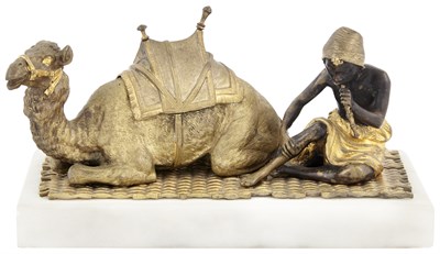 Lot 356 - Gilt and Patinated Bronze and Marble Figural...