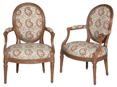 Lot 88 - Pair of Louis XVI Indian Cotton...